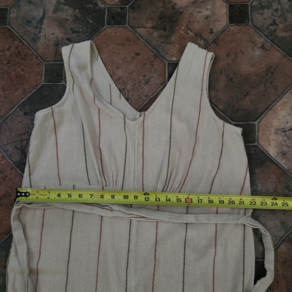 WORLD MARKET SIZE XL. Sleeveless Cream Jumpsuit - Picture 3 of 11